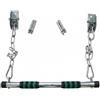 MotiveTech Barra Trazioni da Parete Barra Allenamento Barra Fitness Barra Pull Up in Acciaio Inox 304 con Montaggio Fisso E Catena, Barra Per Trazioni Con Catena Da 1,5 Metri