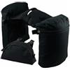 Folpus Borsa da Sella Equestre Set Borse Anteriori Doppie Tasche Porta Oggetti Accessori Cavallo Oxford 600D Struttura Rigida Compatte Adatta per Trail, Nero