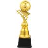 FELTECHELECTR Coppa Pallone da Calcio Dorato in Plastica e Metallo Base Stabile, Design Dettagliato e Finitura Dorata per Cerimonie di Premiazione e Feste