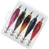 Generic 5pcs Glow Squid Jigs Gamberetti Lure 8 centimetri 5.6g Pesca in acqua salata esche artificiali ami ad alta resistenza