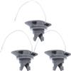UPKOCH 3 Pezzi Tappo Valvola Kayak ad Alta Pressione, 8 Fori, PVC Grigio