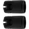 IMIKEYA 2 Pezzi Fermapagaia Regolabile per Tubo 29/26, 5mm, Clip Nera | Pagaie in Fibra di Carbonio e Sup, Scanalature Antiscivolo, Plastica 5, 20x4, 00x3, 00cm