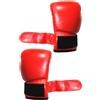 Toddmomy Guanti da Boxe per Pu Rosso, Allenamento e Kickboxing | Fodera in Spugna, Traspiranti, Chiusura Regolabile, Assorbimento Ottimale