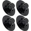 HAPINARY Supporto Motore per Kayak in PVC Nero, 4 Pezzi, Fissaggio Sicuro | Regolazione Angolo e Posizione, Installazione Semplice, per Kayak Gonfiabile e Barca, Finitura Nera