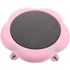 CLISPEED Disco Scorrevole Addominale a Cinque Ruote Rosa in Plastico