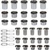 Lotatheta 5 pezzi per ogni singola o doppia/tripla corona bulloni viti disco guanciale ruota catena + 10 rondelle adatte per bici da strada, mountain bike MTB (25 pezzi)