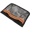 ibasenice Borsa Porta Racchette da Ping Pong Sospesa, Custodia per Racchette da Ping, Oxford Nero, Tasche Dedicate, Divisori, 25x18x0,2cm, per Palline e Accessori, Organizer Sotto Tavolo
