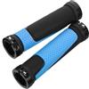 SHINEOFI Manopole Facile da Installare in Gomma Antiscivolo Blu per Manubrio Bici Protezione Resistente e Confortevole per Mountain Bike e Ciclismo su Strada