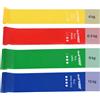zenlete Set di fasce fitness lunghe 2,5 m, fasce di resistenza per rafforzamento muscolare, yoga, pilates e fisioterapia, bande da ginnastica originali, colore giallo, rosso, verde, blu