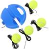 TOPBATHY Allenatore di Tennis Portatile con Palla ad Alto Rimbalzo e Base Antiscivolo in Plastica per Allenamento Individuale su Campo da Tennis All'aperto