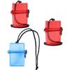 WRITWAA Scatola Stagna Galleggiante 3 Pezzi in Plastica Cordino | Spiaggia e Montagna, Chiusura Sicura, per Fiammiferi e Attrezzatura da Pesca, Portatile Colore Casuale