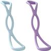 Generisch 2 fasce elastiche di resistenza in gomma termoplastica per allenamento di braccia, schiena e spalle, fasce elastiche per esercizi di fitness antiscivolo per esercizi in casa