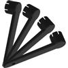 minkissy 4 Pezzi Chiave per Valvola Aria per Canoa, Travel Valve Spanner, Plastico, Nero, Portatile e Leggero, Struttura Nera a 6 Denti, Design a Spirale, per Valvola Aria, per Vacanze