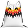 Eichenherz Sacca da palestra della Germania, colore nero, rosso, oro, 32 x 41 cm, design fan