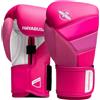 Hayabusa Guantoni da boxe T3 per polsi e nocche steccati unisex, chiusura a strappo Dual-X, imbottitura in schiuma a 5 strati sulle nocche - rosa neon, 16oz