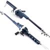 Moliuoly Canna da pesca telescopica con mulinello, canna in carbonio estensibile da 1,38 m (27 cm compatta), set da pesca da viaggio leggero da 400 g, rapporto 3.6:1 per una presa liscia