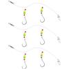 Generic 3lots, lenza professionale da pesca in acqua salata assemblata, gancio in acciaio inox per pesca sgombro compatta
