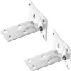 CRAFTHROU Supporto da Tavolo in Acciaio Inox Staffa da Tavolo Staccabile Argento Interasse Fori 69,3 Mm 34,6 Mm 31,6 Mm 25 Mm per Scaffali per Barche e Yacht