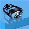 RSGXLFQZVAK Bombola Subacquea, Maschera da Immersione for Adulti for Snorkeling Panoramica in Vetro Temperato, Occhialini Nuoto Premium con Copertura for Il Naso,per Principianti(Silver Blue)