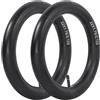 NexRen Coppia di tubi in gomma per pneumatici per bici, 22 x 1,75 cm, colore: nero | Gomma spessa, resistente alle forature, costruzione durevole, dimensioni 22 x 1,75, coppia inclusa