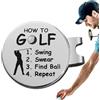 Generisch Marcatore per palline da golf, clip magnetica, forte | Clip per marcatori per palline da golf, per papà, marito,