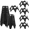 BESPORTBLE 10 Pezzi Tee da Golf in Plastica Nero Tee per Palline da Golf per Simulatore e Tappetino Leggero per Allenamento