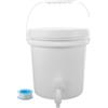 SHOWERORO Tanica Acqua Rubinetto da 10 Litri, Contenitore per Acqua da Esterno in Plastica Bianca, Facile Sostituzione, per Campeggio Stili Multipli