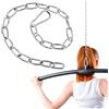 ABOOFAN Triceps Extensive Chain in Ferro Argento, Accessorio per Pulley Ab Machine, per Shoulder Training e Strength Building Exercises