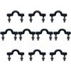PAMINGONO 50 Pezzi Set di Anelli di Fissaggio per Kayak in Nylon | Viti e Dadi Inclusi, Colore Nero, per Supporti Kayak, Accessori Barca e Canoa, Adatti anche Campeggio