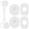 DECORNIJIA Tappi Anti-Goccia in Silicone per Tumbler, Set da 6, Bianco | Cannuccia, Uso Quotidiano e Attività All'aperto, Flessibile e Resistente All'usura, Protegge Dalla Polvere