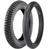 BildeeMait Set di pneumatici da 16 pollici per bicicletta e camera d'aria 16 x 1,75/2,4, pneumatico resistente alle forature con valvola AV per biciclette da 16 pollici, nero