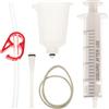 GALPADA 5 Pezzi Kit di Spurgo Freni Bici Strumento per Rabbocco Olio | Plastica Bianca, Fascetta in Gomma, Tubo Tappo, Siringa e Imbuti Colore Casuale