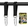 Molythrix 2 cinghie nere con ganci 3,2 × 30 cm amaca dondolo fitness fissaggio