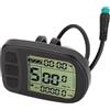 Generic Misuratore Display LCD per Bici Elettrica Pannello di Controllo Durevole per visibilità Diurna e Notturna, per Sperimentare Avventure di Guida Materiale ABS