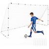 COSTWAY Porta da Calcio da Esterno con Struttura in Metallo e Rete in PE