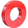 SHINEOFI Piastra Pesi per Bilanciere Foro Singolo Impugnature, Ferro Rosso
