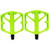 BildeeMait Pedali per bici in lega, 15 x 13 cm, cuscinetto DU antiscivolo (verde)