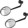 ECMQS Universals - Specchietto retrovisore in vetro, manubrio regolabile a 360 gradi, per biciclette, moto, bici da corsa, per adulti