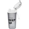 GALPADA Bottiglia Shaker Sportiva da 400ml in PC e Silicone, Design Shaker Unico e Resistente per Scuola e Lavoro, Miscelazione Fluida e Alta Resistenza