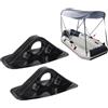 VALICLUD 2 Pezzi Supporto della Pagaia Kayak in PVC Nero Base di Montaggio