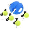 BATHVEVE Trainer di Rimbalzo per Tennis con 4 Palline a Filo e Base | Allenamento Ininterrotto, Uso Indoor e Outdoor, Plastica, per Principianti e Giocatori Esperti