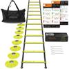 MANTRA SPORTS Cinesini per Allenamento Calcio con Accessori Calcio, Scaletta Allenamento Calcio con Coni Allenamento, Kit Calcio Ostacoli Kit Allenamento Calcio Accessori