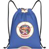 CHXtao Zaino con coulisse con bandiera del Minnesota, per sport, viaggi, palestra, leggero, Nero , M, Classico