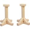 CAQYPVH 2 Pezzi Supporti in Legno con Base a 4 Piedi Stabile Barre Parallele in Legno Robusto Attrezzo da Allenamento per Ginnasti