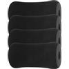 TOYANDONA 4 Pezzi Cuscini Ricambio Stra in Schiuma, Leg Extension Machine Cover, Superficie Liscia e Confortevole, Nero, per Allenamento Addominale e Gym
