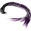 OSALADI Helmet Braid Extension Ventosa Rimovibile, Motocross Helmet Braid Sfumata Nera e Viola, Accessorio per Casco da Bicicletta e Moto, per Scooter e Guida, Filo ad Alta Temperatura,