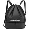 Générique Borsa sportiva con coulisse, borsa sportiva Zaino impermeabile e leggero con