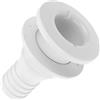 Toyvian Valvola di Scarico Passascafo, Tappo di Scarico, ABS Bianco, Diametro Esterno Inferiore 1-1/4 Pollici, Filettatura 33mm, Bocca Superiore 26mm, per Yacht e RV, Uso Marino
