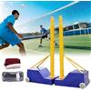 GENERIC Palo Da Pallavolo, Palo Per Rete Da Badminton Con Altezza Regolabile, Pali Da Pallavolo Resistenti Per Interni Ed Esterni Con Ruote E Rete, Per Adulti E Bambini, Stadio