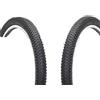 Generico Confezione da 2 pneumatici for bici 26x2.125/1.95 for MTB e strada
